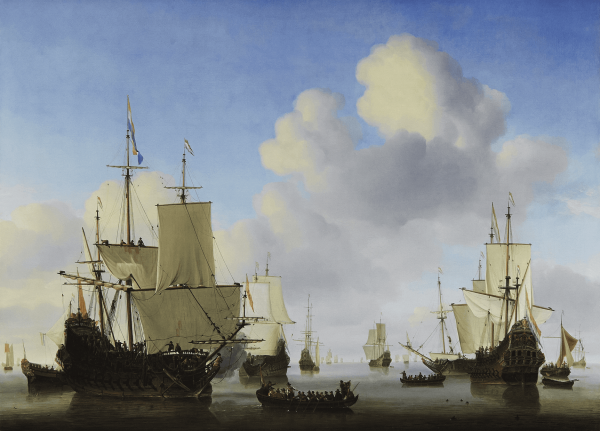 Poster | Dutch Ships on a Calm Sea