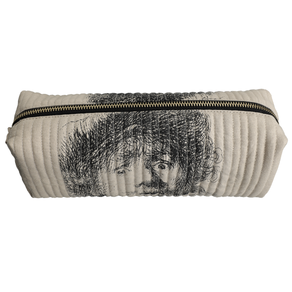 Toilettas Rembrandt zand - upcycled mondkapjes