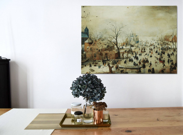 IXXI S Avercamp Winter Landschap met schaatsers