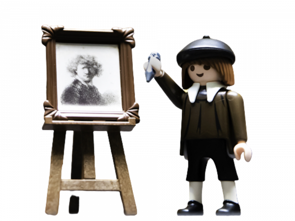 Playmobil 'Rembrandt zelfportret'
