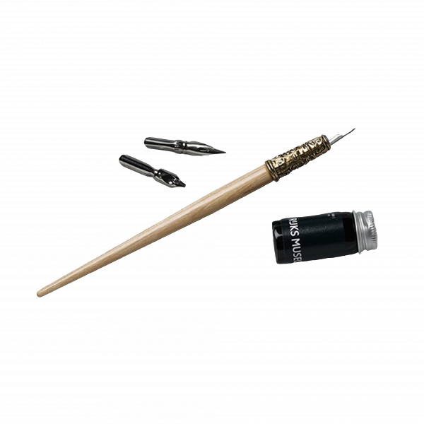 Kroontjespen met inkt set