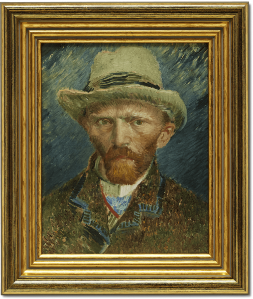 Oleografie 'Zelfportret Vincent van Gogh'